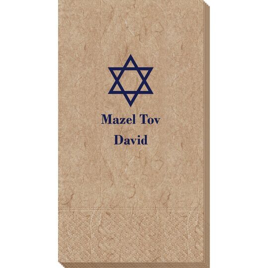 Traditional Star of David Bali Guest Towels
